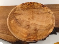 Duża misa z klonu z czeczotą