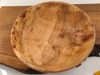 Duża misa z klonu z czeczotą