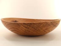 Duża misa drewniana z kawałka dębu