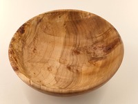 Duża misa z klonu z czeczotą