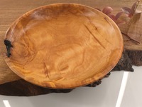 Talerz drewniany z jednego kawałka brzozy
