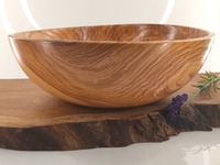 Duża misa z twardego jesionu dekoracyjna i funkcjonalna