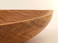 Duża misa drewniana z kawałka dębu