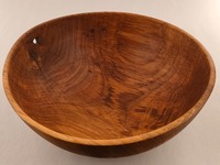 Duża misa drewniana z kawałka dębu