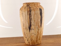 Wazon drewniany z jednego kawałka brzozy