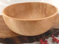 Duża misa drewniana z kawałka klonu