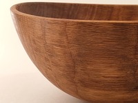 Duża misa drewniana z kawałka dębu
