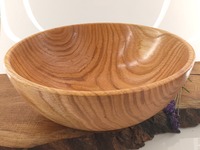 Duża misa drewniana z kawałka dębu