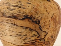 Wazon drewniany z jednego kawałka brzozy