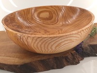 Duża misa z twardego jesionu dekoracyjna i funkcjonalna