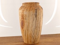 Wazon drewniany z jednego kawałka brzozy