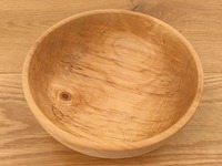 Drewniana misa z jednego kawałka brzozy lekka i dekoracyjna