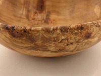 Duża misa z klonu z czeczotą