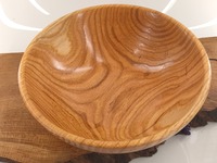 Duża misa drewniana z kawałka dębu