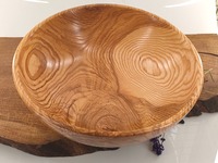 Duża misa z twardego jesionu dekoracyjna i funkcjonalna