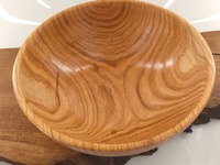 Duża misa drewniana z kawałka dębu