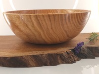 Duża misa drewniana z kawałka dębu
