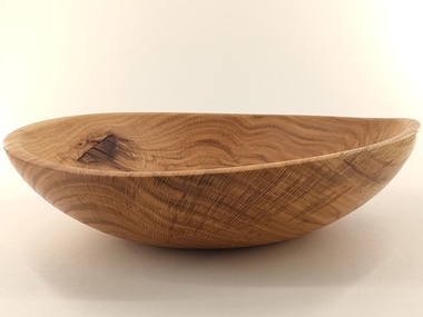 Duża misa drewniana z kawałka dębu