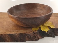 Misa drewniana z jednego kawałka orzecha włoskiego