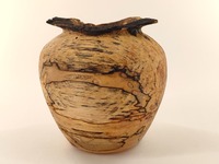Wazon drewniany z jednego kawałka brzozy