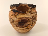 Wazon drewniany z jednego kawałka brzozy