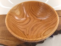 Duża misa drewniana z kawałka dębu