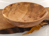 Duża misa z klonu z czeczotą